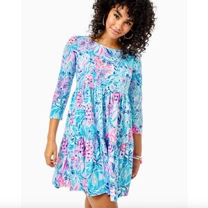 Lilly Pulitzer Geanna Dress Party Princess Zanzibar Blue